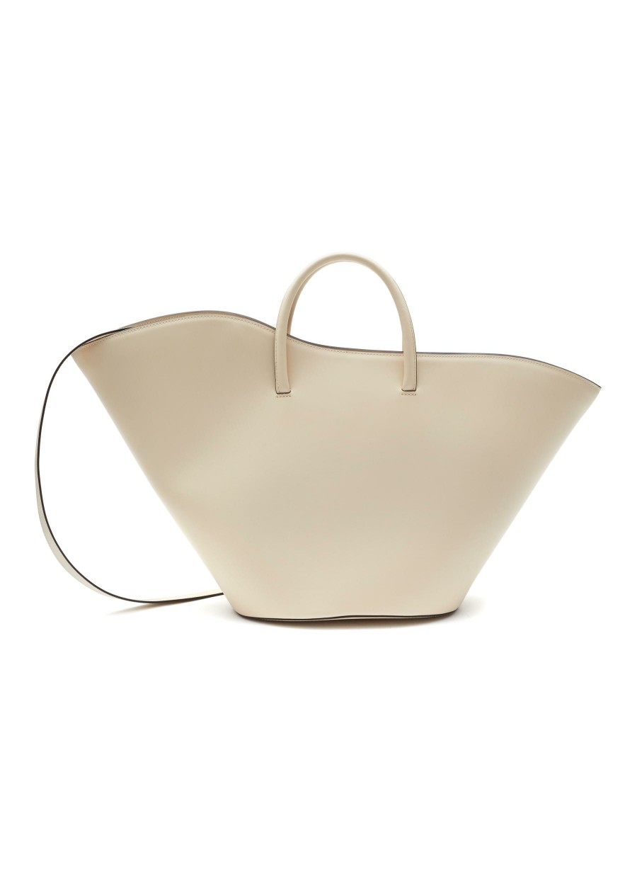 Bags * | Little Liffner Discount Large 'Tulip' Wavy Rim Leather Tote Bag