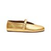 Shoes * | Alaia Tendy Style Mini Eyelet Applique Laminated Nappa Leather Ballerina Flats