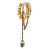 Accessories * | Alexander Mcqueen Best Sale Brass Skull Pendant Double Hoop Ear Cuff