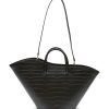 Bags * | Little Liffner Flash Sale Large 'Tulip' Wavy Rim Crocodile Embossed Leather Tote Bag