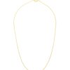 Accessories * | Eyem Shop 18K Gold Plated Sterling Silver Small Ball Chain Necklace 45Cm