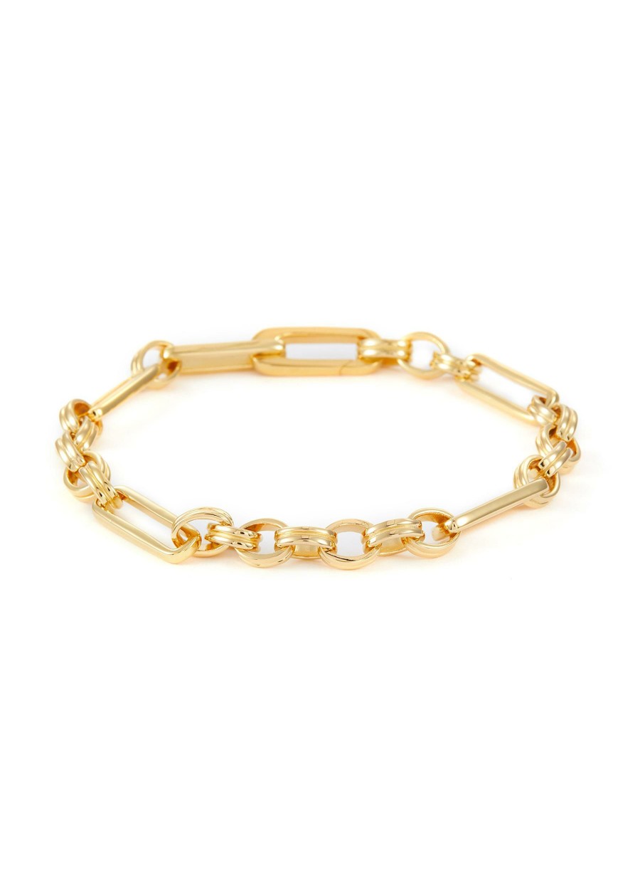 Accessories * | Missoma Free Delivery 'Helical' Axiom 18K Gold Plated Chain Bracelet