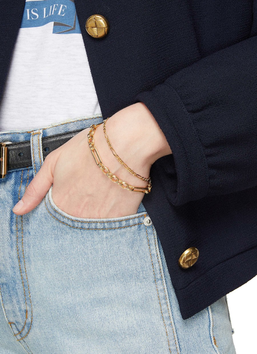 Accessories * | Missoma Free Delivery 'Helical' Axiom 18K Gold Plated Chain Bracelet