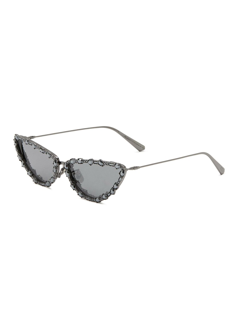 Accessories * | Online Miss Dior Sharp Cat Eye Crystal Detail Sunglasses