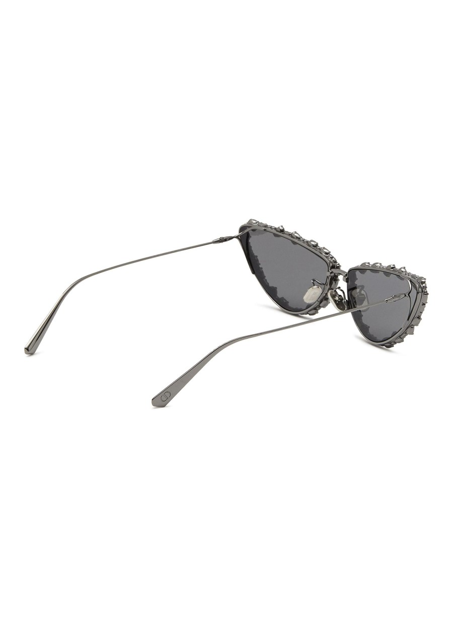 Accessories * | Online Miss Dior Sharp Cat Eye Crystal Detail Sunglasses