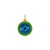 Accessories * | Eyem Discount 18K Gold Plated Sterling Silver Enamel Evil Eye Pendant