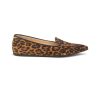 Shoes * | Gianvito Rossi Fashion Leopard Print Leather Point Toe Loafers