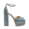 Shoes * | Sam Edelman Excellent Quality 'Kori' 110 Single Band Linen Platform Sandals