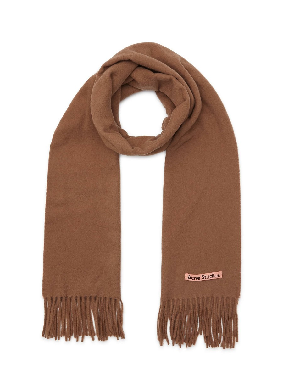 Accessories * | Acne Studios Clearance Wool Fringed Scarf