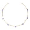 Accessories * | Justine Clenquet Best Sale 24K Gold Plated Crystal Choker