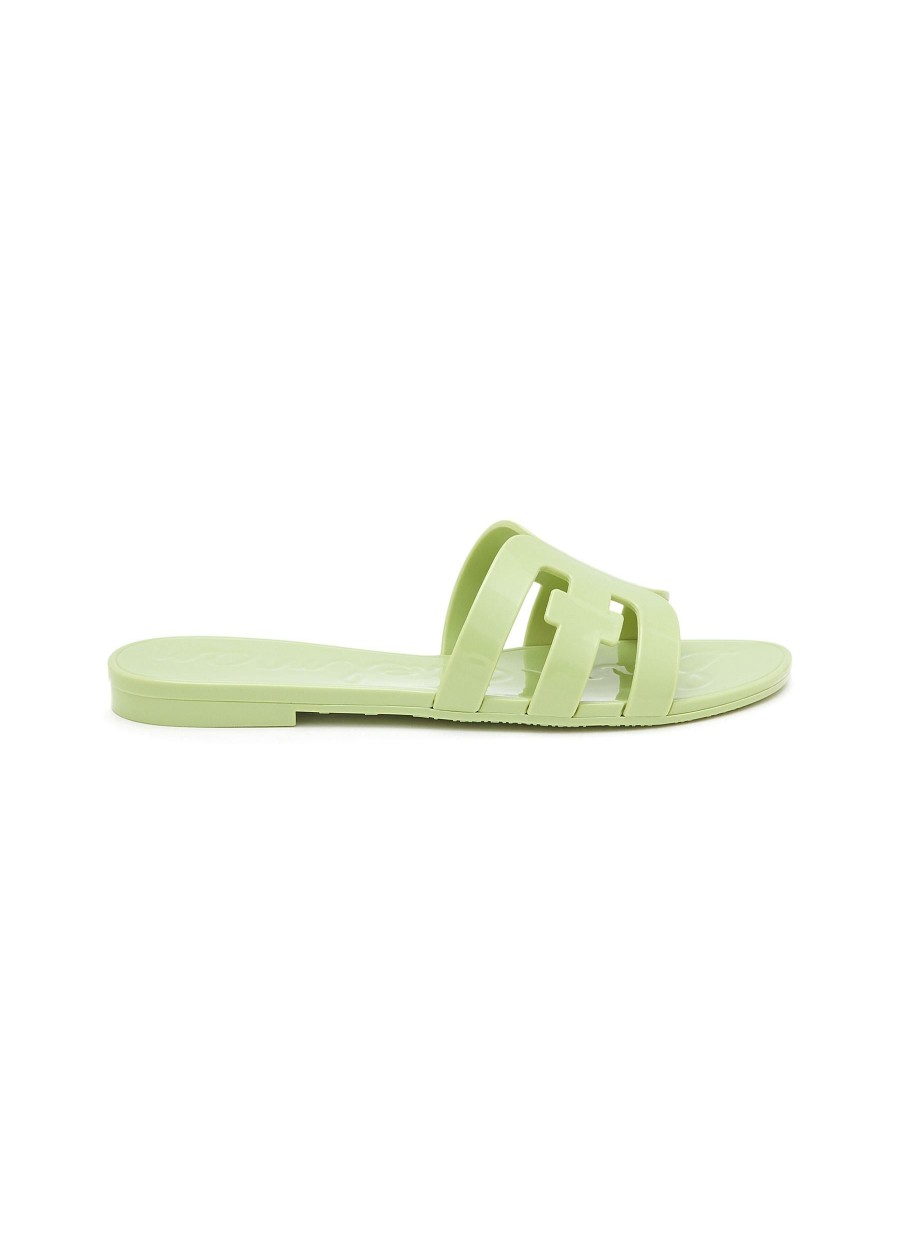 Shoes * | Sam Edelman Clearance 'Bay Jelly' Logo Cut Out Slides