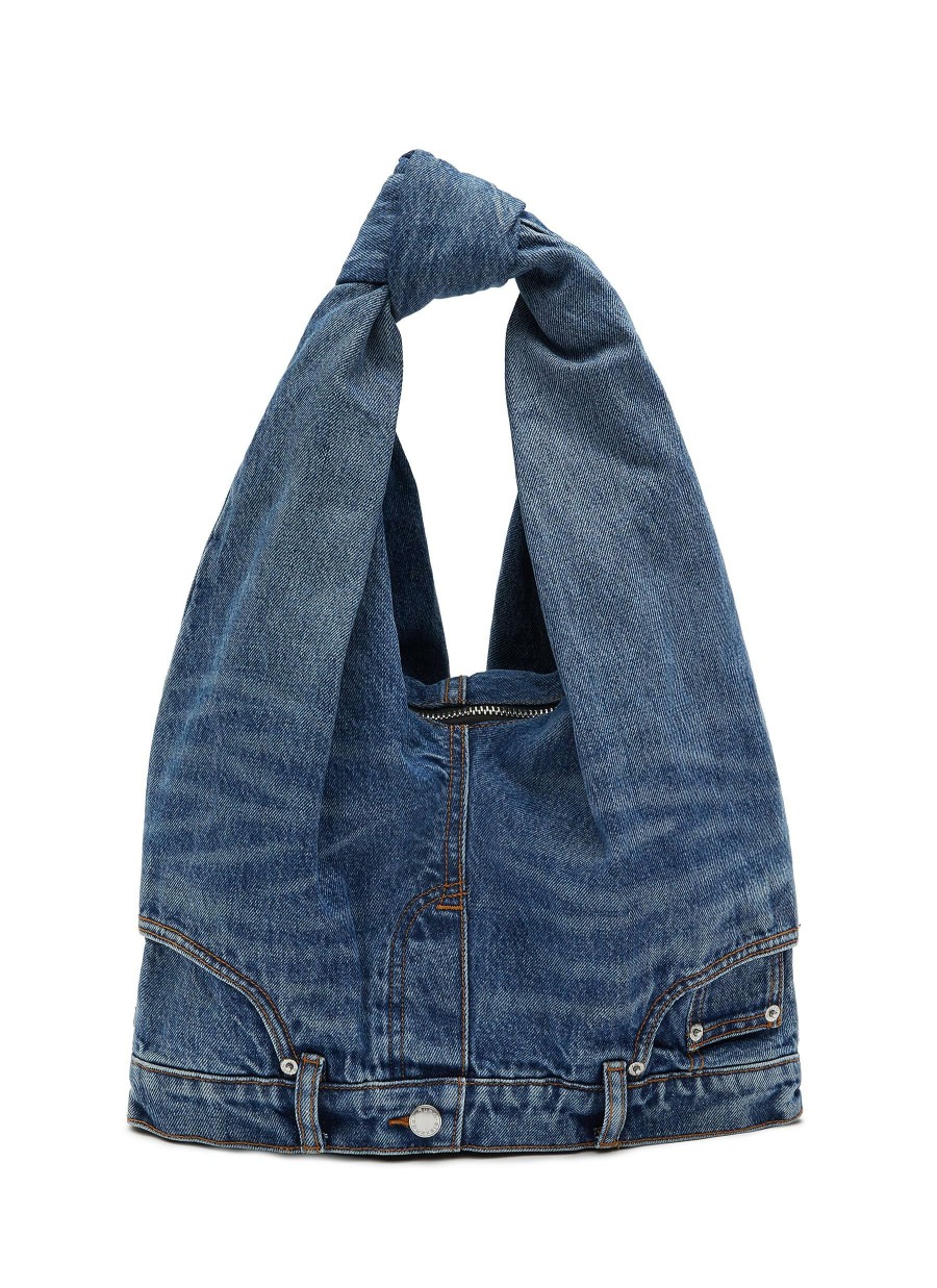 Bags * | Alexander Wang Quick Delivery Small Washed 5 Pocket Jeans Hobo Bag