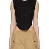 Clothing * | Dion Lee Crazy Deals Ribbed Corset Tank Top