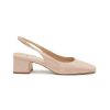 Shoes * | Sam Edelman Outlet Sale 'Terra' 50 Square Toe Patent Leather Slingback Pumps