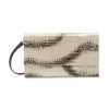 Bags * | Maria Oliver Good Quality 'Sofia' Caiman Leather Flapped Clutch