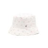 Accessories * | Maison Michel Outlet 'Axel' Heart Embroidery Bucket Hat