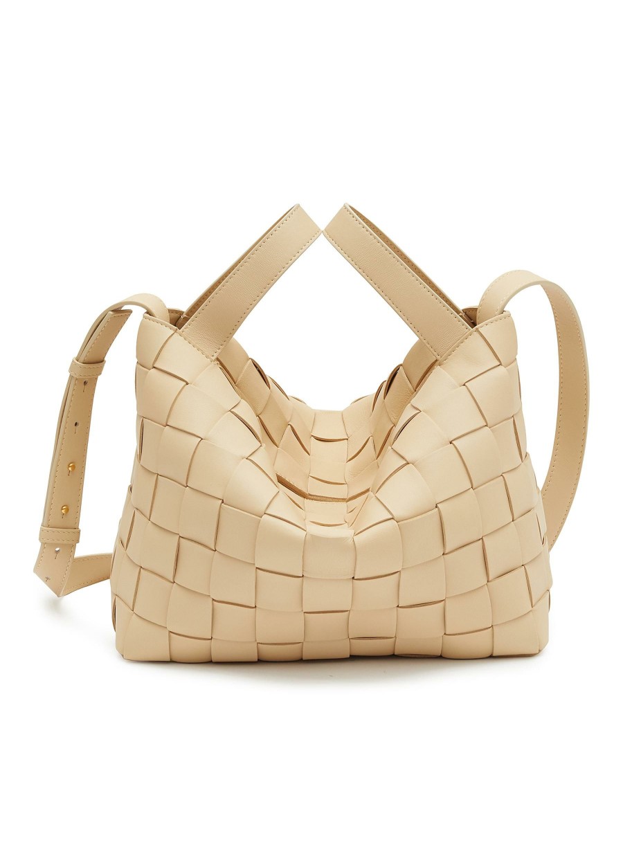 Bags * | Bottega Veneta Good Quality 'Bowling Cassette' Woven Leather Bag