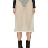 Clothing * | Maison Margiela Online High Waist Sheer Nylon Midi Pencil Skirt