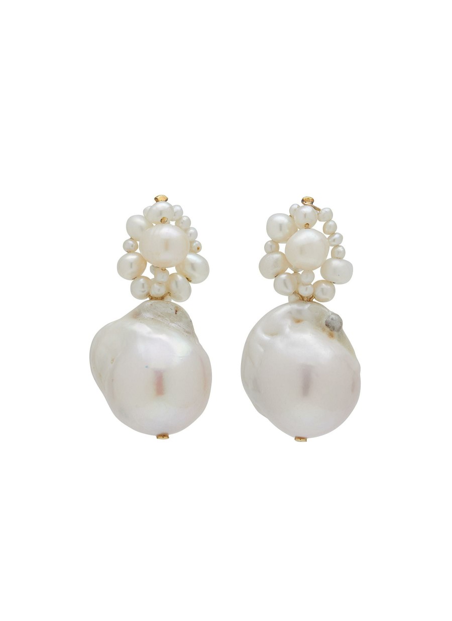 Accessories * | Completedworks Flash Sale 'Tra-La-La' 14K Gold Plated Sterling Silver Freshwater Pearl Drop Earrings