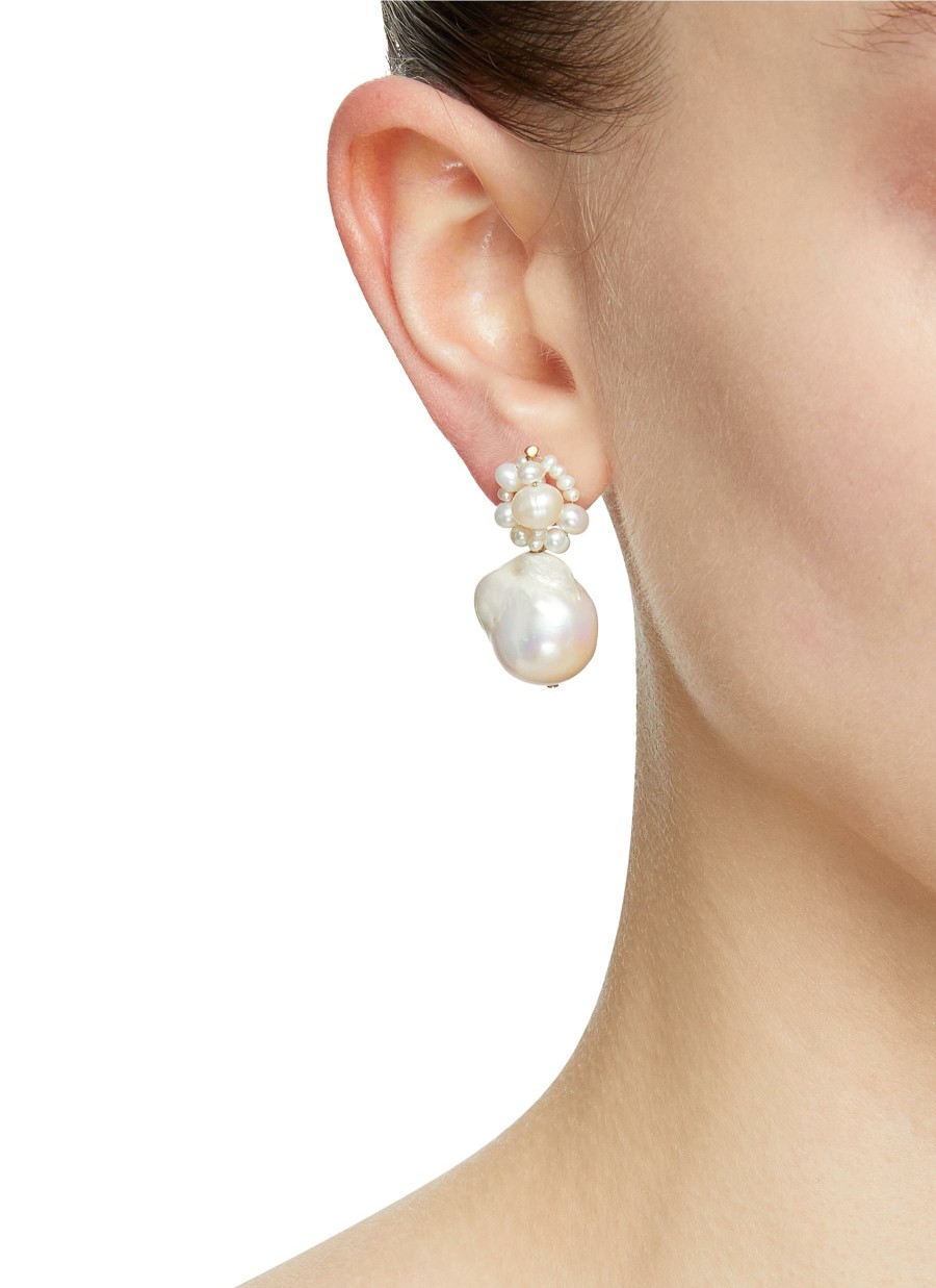 Accessories * | Completedworks Flash Sale 'Tra-La-La' 14K Gold Plated Sterling Silver Freshwater Pearl Drop Earrings