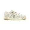 Shoes * | Amiri Excellent Quality 'Skel' Low Top Lace Up Leather Sneakers