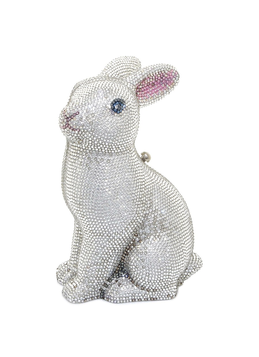 Bags * | Judith Leiber Premium Stone Embellished Bunny Ava Clutch