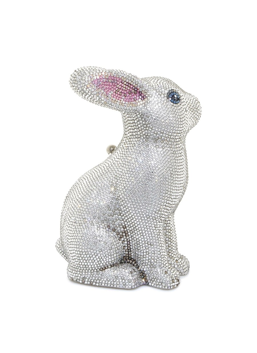 Bags * | Judith Leiber Premium Stone Embellished Bunny Ava Clutch