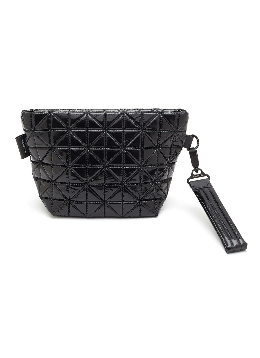 Bags * | Veecollective Free Delivery Vee' Quilted Glossy Recycled Nylon Clutch