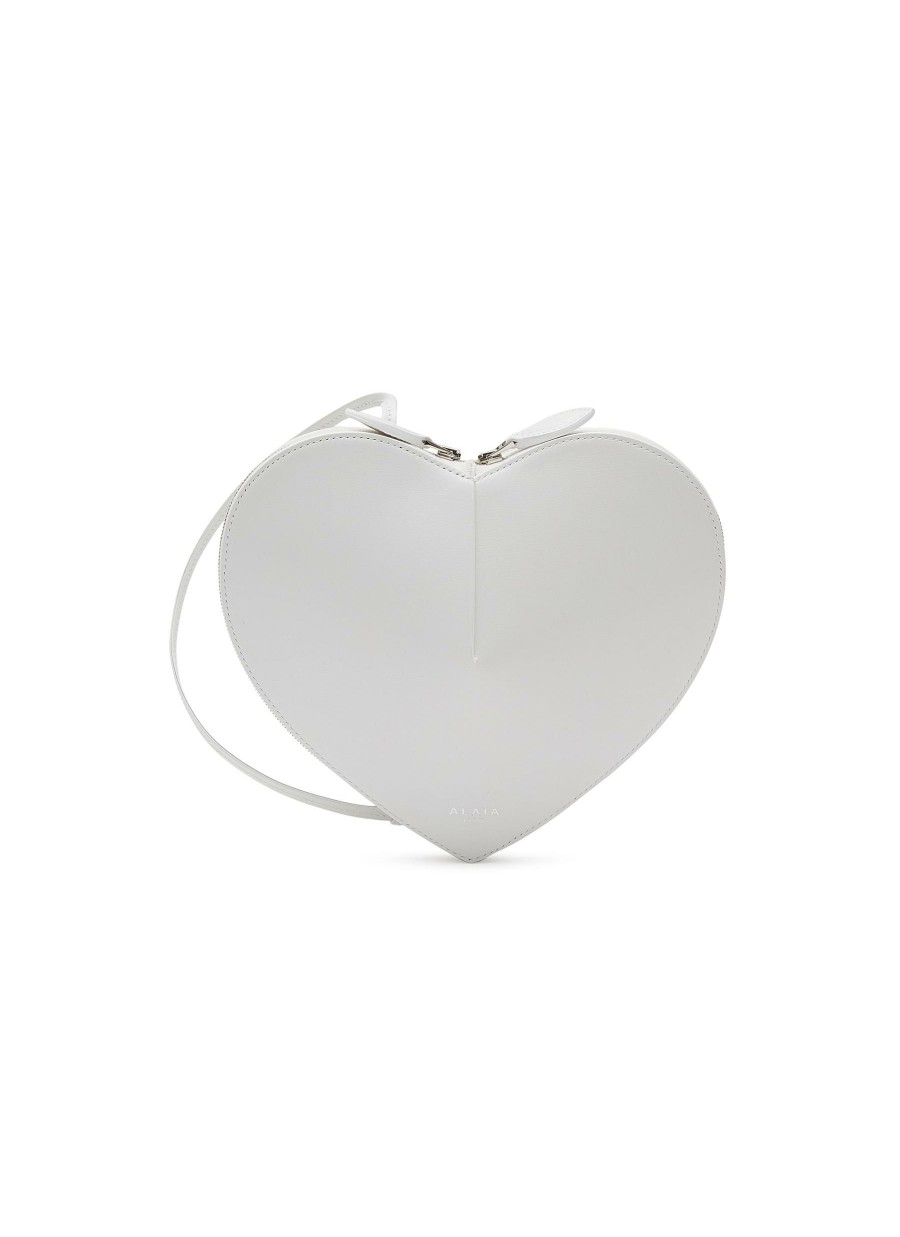 Bags * | Alaia Good Quality 'Le Coeur' Heart Shaped Calfskin Leather Crossbody Bag