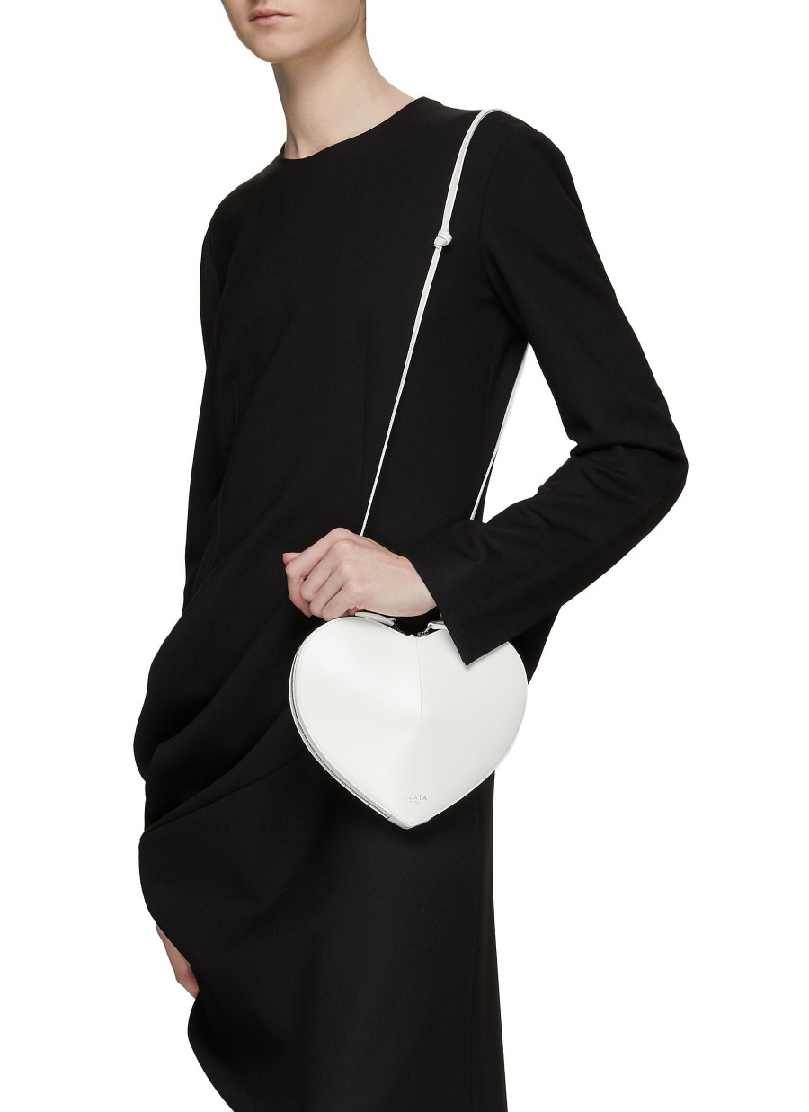 Bags * | Alaia Good Quality 'Le Coeur' Heart Shaped Calfskin Leather Crossbody Bag