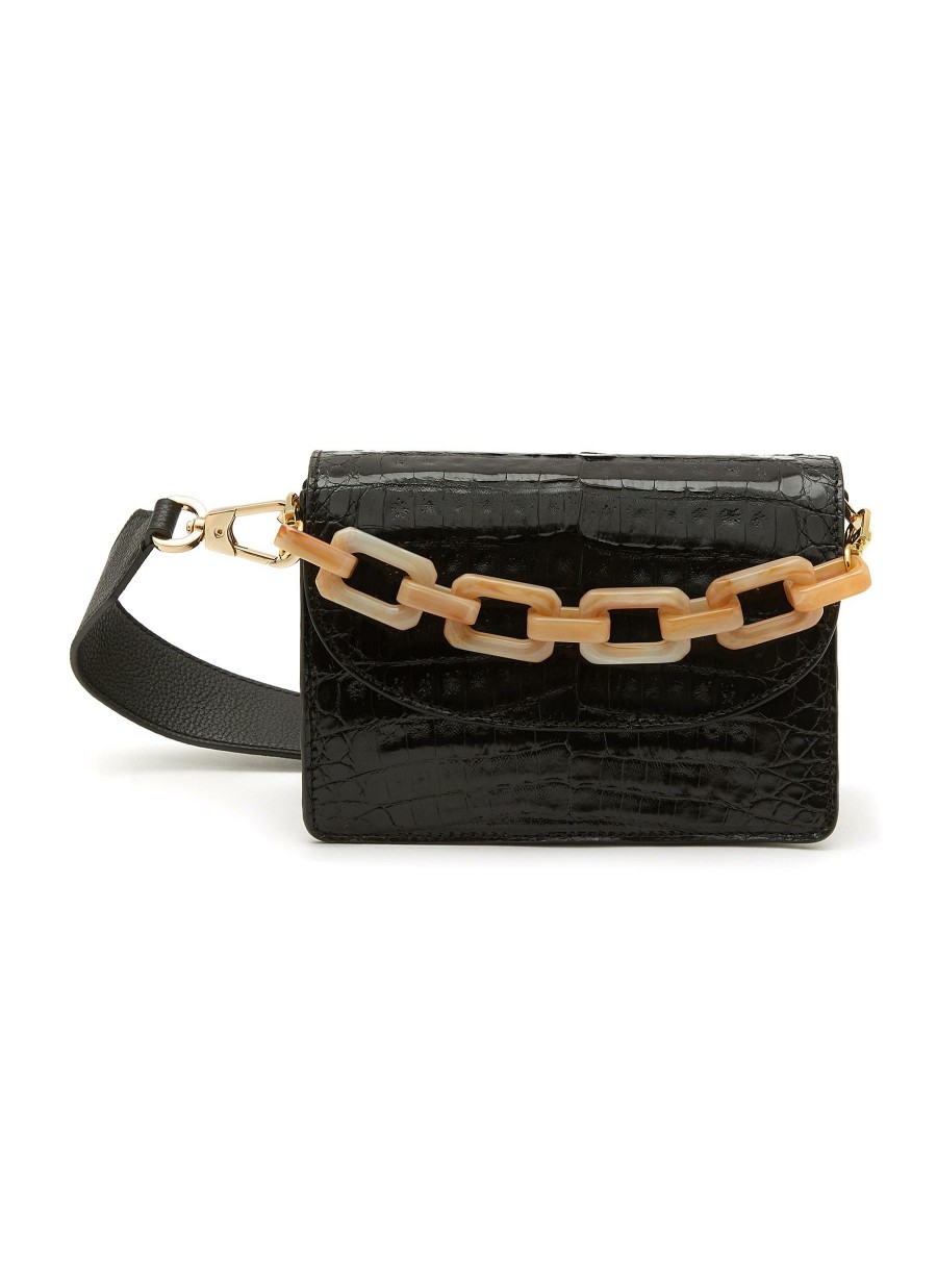 Bags * | Maria Oliver Premium 'Valencia' Caiman Leather Crossbody Bag