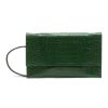 Bags * | Maria Oliver Good Quality 'Sofia' Caiman Leather Flapped Clutch