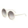 Accessories * | Linda Farrow Best Sale 'Nova' Acetate Round Frame Grey Gradient Lens