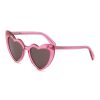 Accessories * | Saint Laurent Discount Grey Lens Acetate Heart Frame Sunglasses