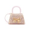 Bags * | Self-Portrait Crazy Deals Mini 'Bow' Boucle Crossbody Bag