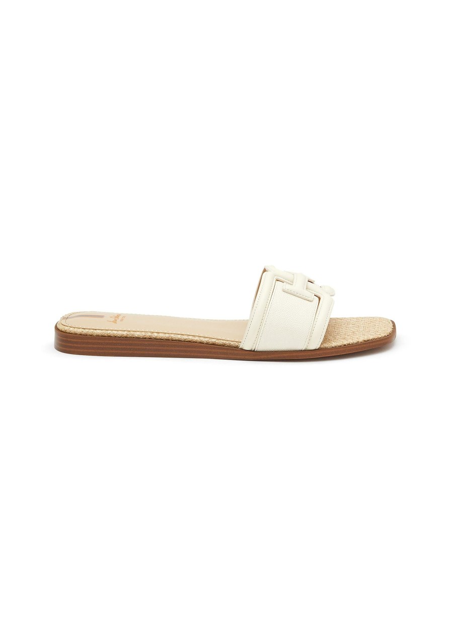 Shoes * | Sam Edelman Online 'Irina' Logo Strap Leather Slides