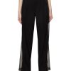 Clothing * | Feng Chen Wang Fashion Sheer Panel High Rise Wide Leg Pants