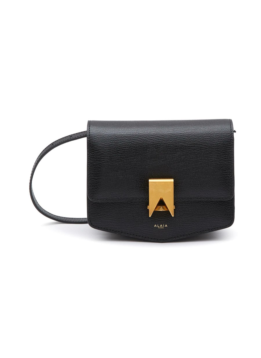 Bags * | Alaia Discount 'Le Papa' Small Calfskin Leather Crossbody Bag