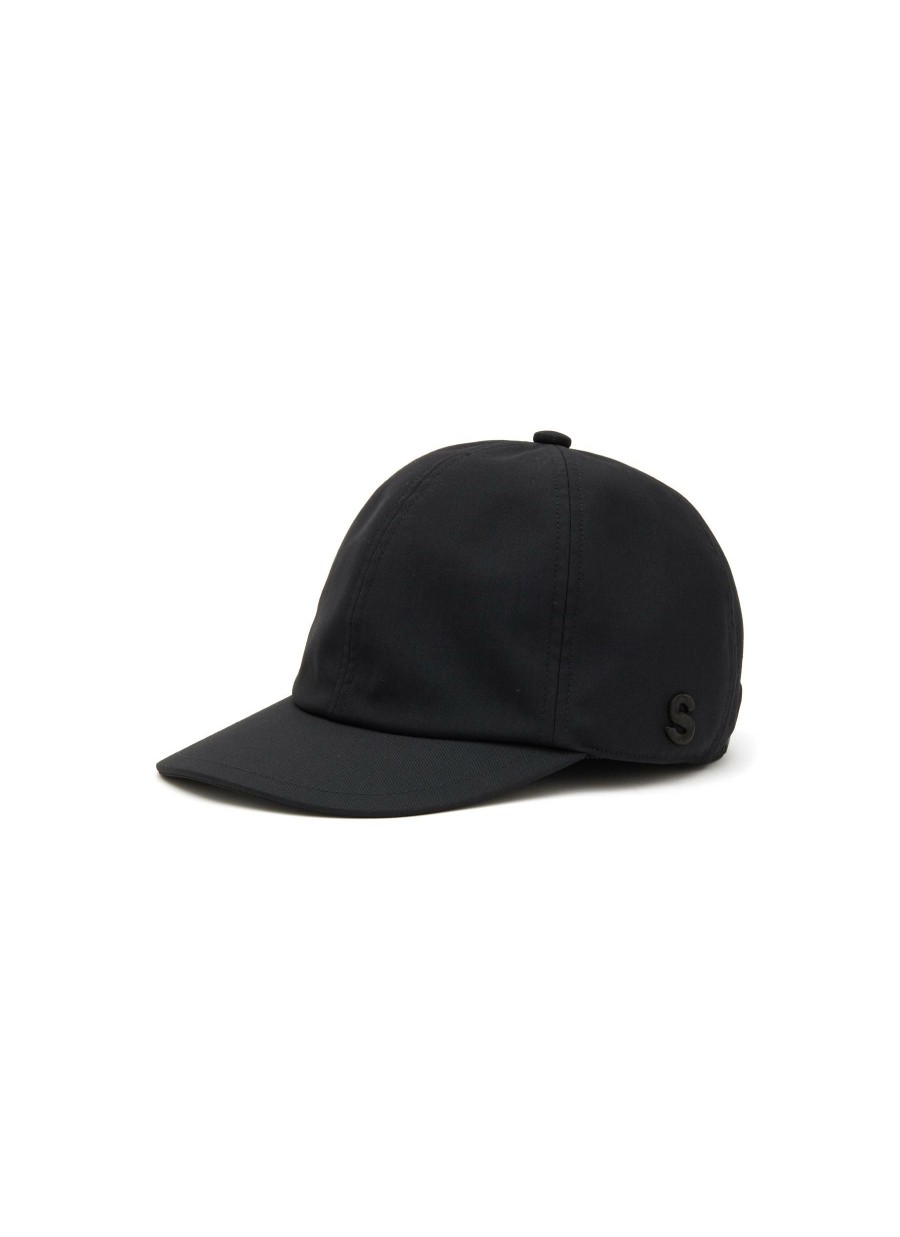 Accessories * | Sacai Good Quality Drawstring Back Logo Embroidery Wool Cap