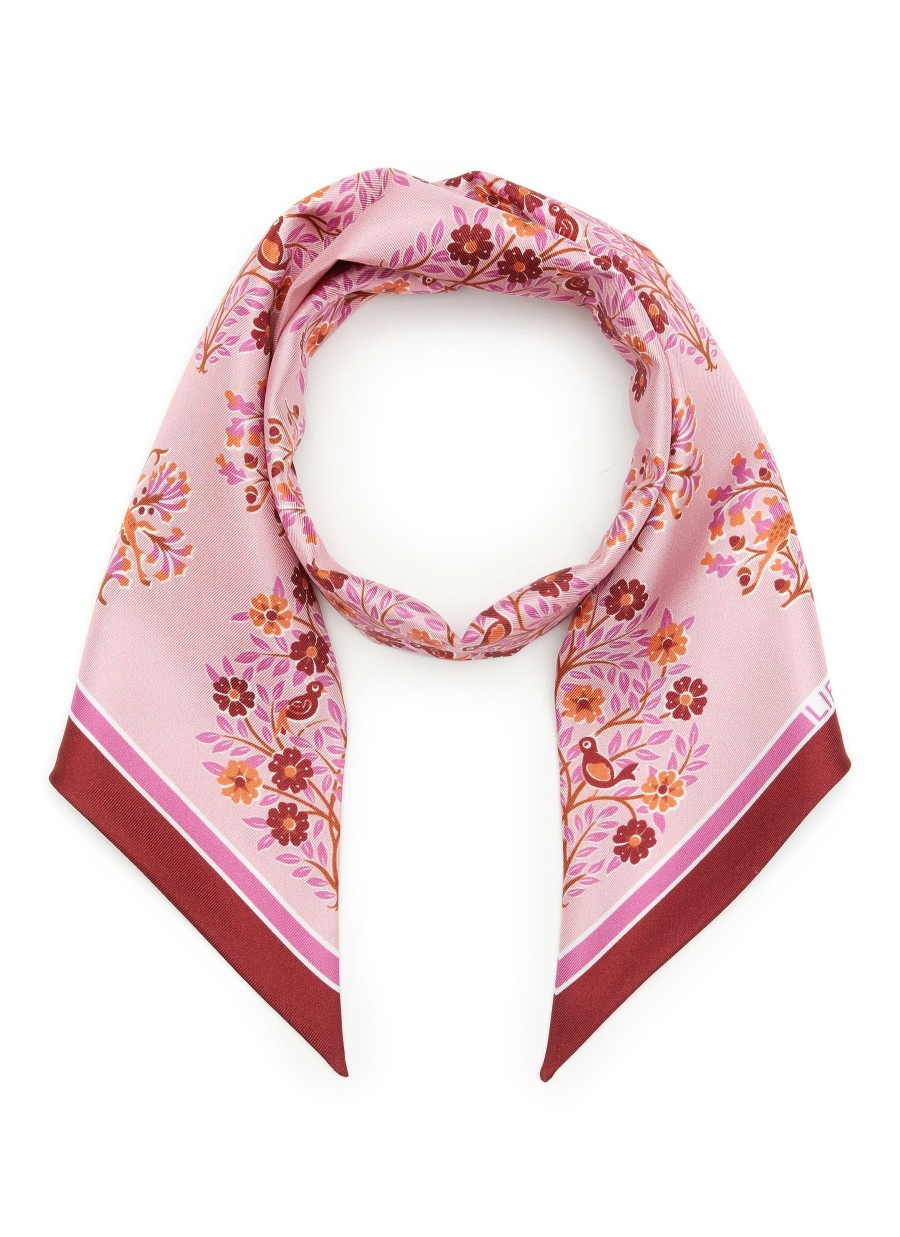 Accessories * | Liberty London Discount 'Sonny'S Trees' Floral Print Silk Twill Scarf