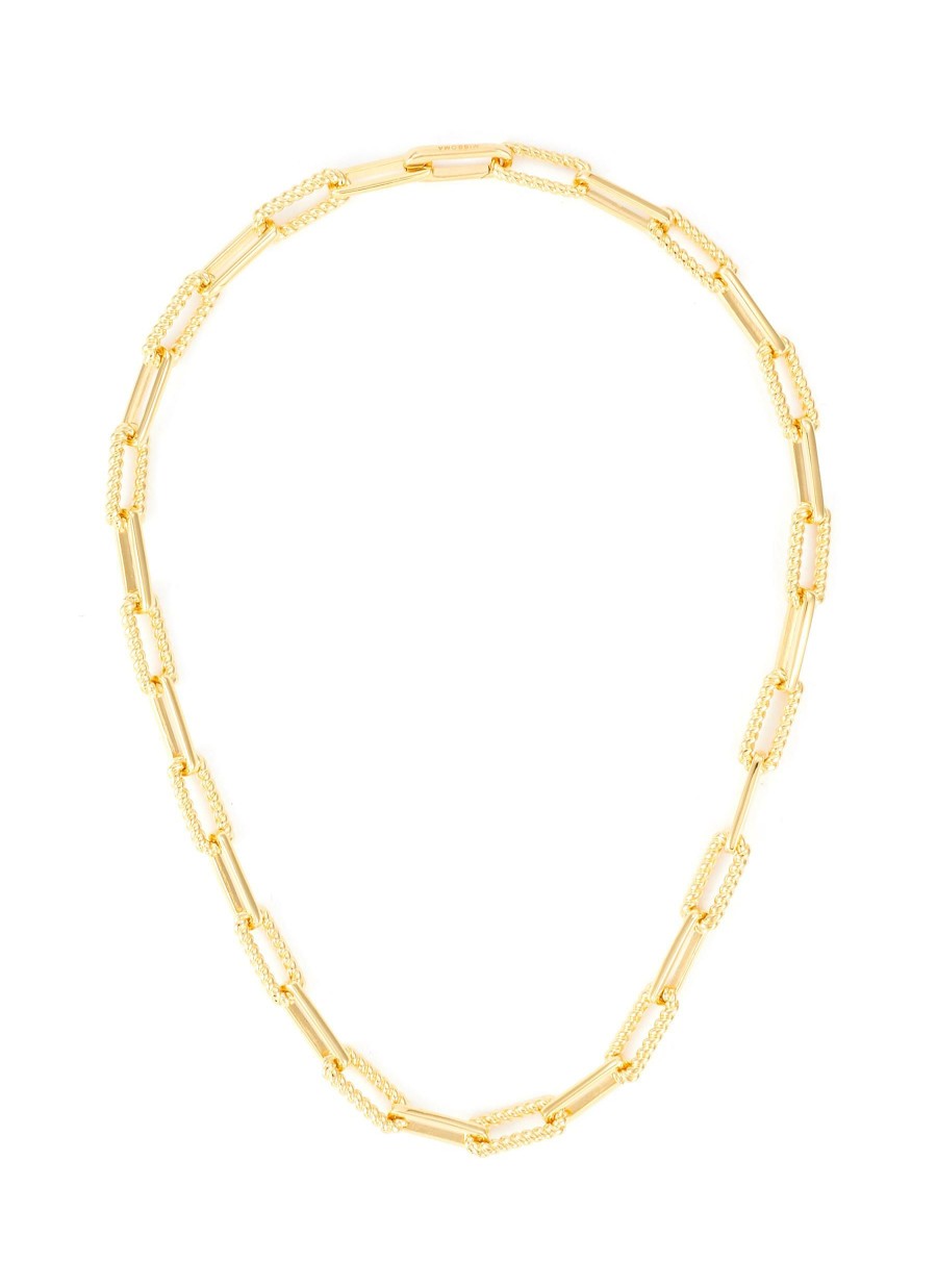 Accessories * | Missoma Closeout Sale 'Twisted' Coterie 18K Gold Plated Chain Necklace