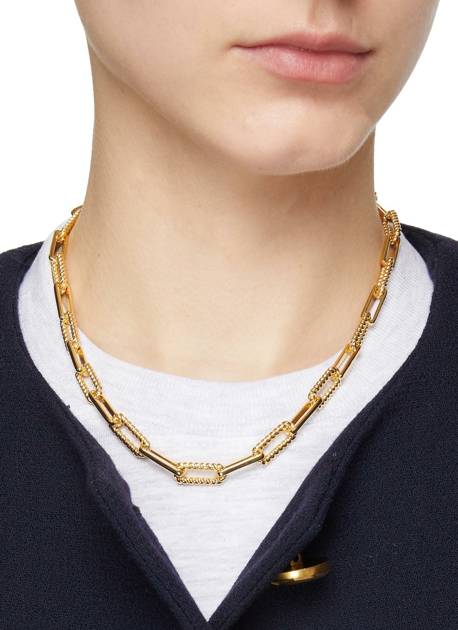 Accessories * | Missoma Closeout Sale 'Twisted' Coterie 18K Gold Plated Chain Necklace