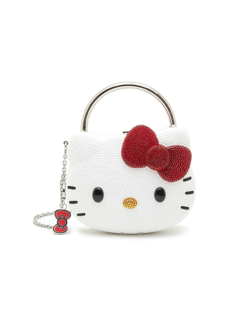 Bags * | Judith Leiber Best Sale X Hello Kitty Bow Top Handle Bag