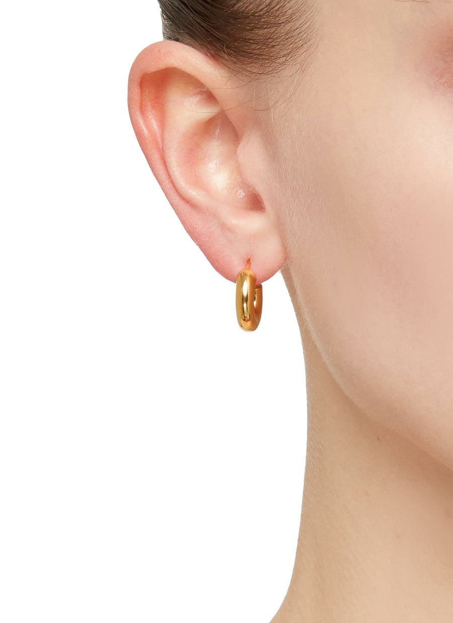 Accessories * | Missoma Quick Delivery 18K Gold Plated Mini Chubby Hoop Earrings