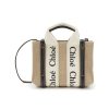 Bags * | Chloe Hot Sale Mini 'Woody' Eco Canvas Tote Bag