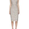 Clothing * | St. John Good Quality Crewneck Sleeveless Tweed Knee Length Dress