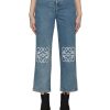 Clothing * | Loewe Hot Sale Anagram Cropped Jeans