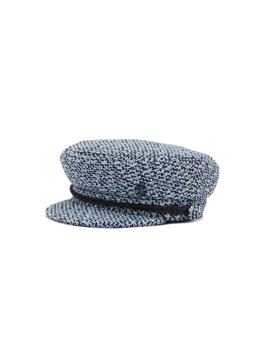 Accessories * | Maison Michel Quick Delivery 'New Abby' Contrasting Cord Tweed Sailor Cap