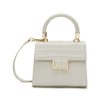 Bags * | Maria Oliver Online Mini 'Michelle' Top Handle Python Leather Bag