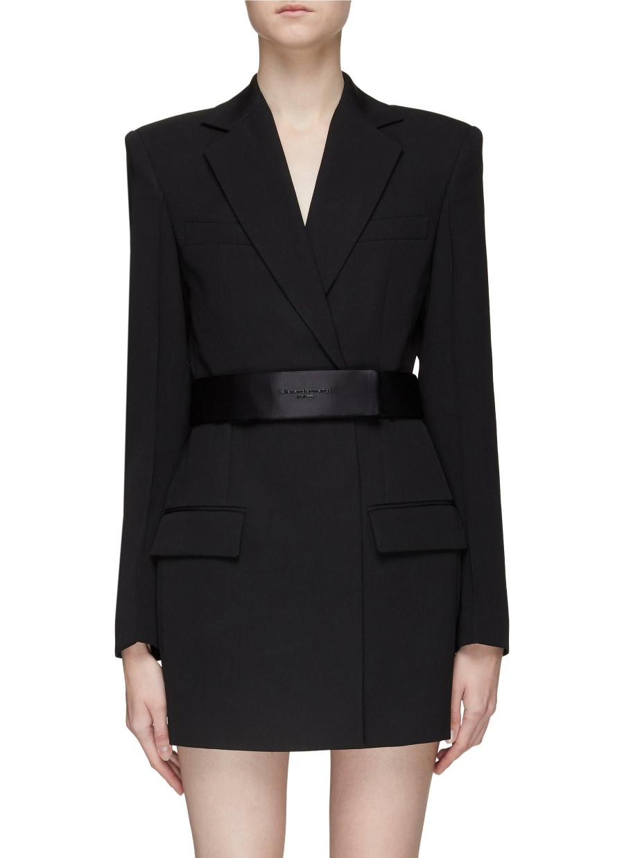 Clothing * | Alexander Wang Clearance Belted Tailored Blazer Dress